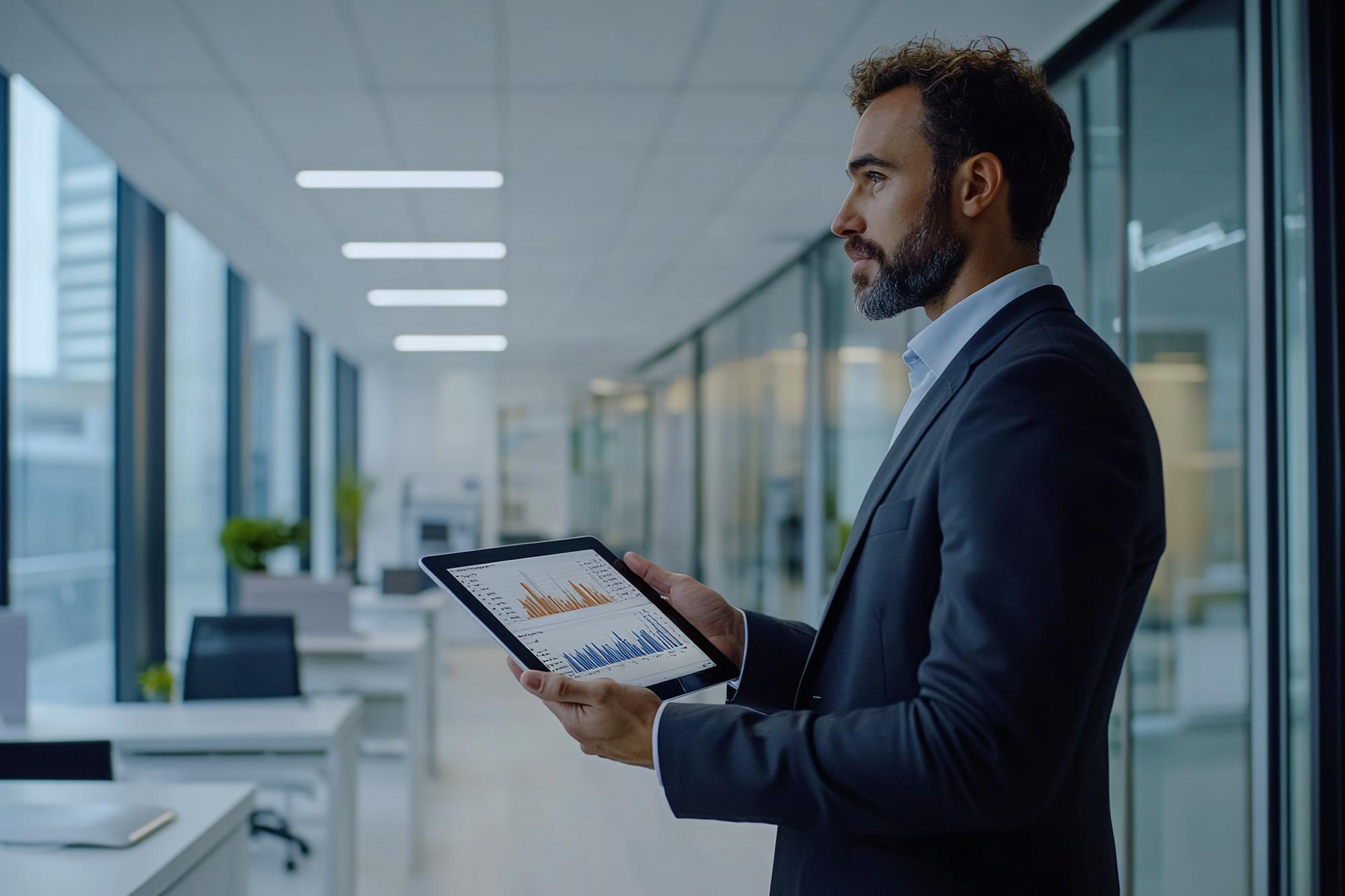 Contact representative with tablet